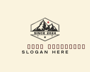 Mountaineering - Mountain Trekking Outdoor logo design