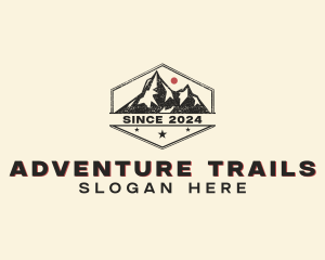 Mountain Trekking Outdoor logo design