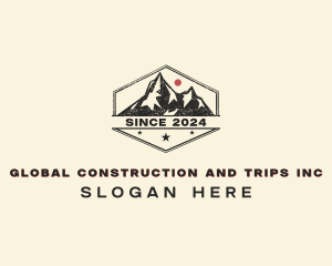 Mountaineer - Mountain Trekking Outdoor logo design