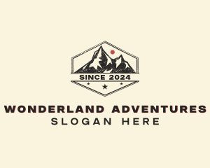 Mountain Trekking Outdoor logo design