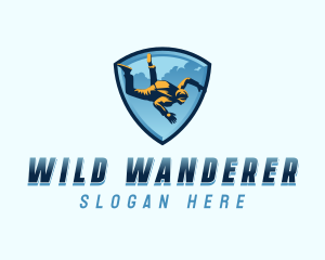 Adventure Skydiving Skydiver logo design