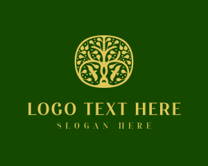 Organic Products - Luxury Abstract Tree logo design