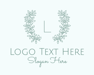 Aromatherapy - Organic Wreath Letter logo design
