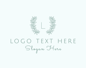 Natural Products - Organic Flower Wreath logo design
