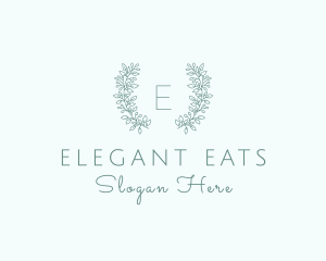 Organic Flower Wreath  logo design