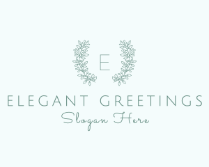 Organic Flower Wreath  logo design