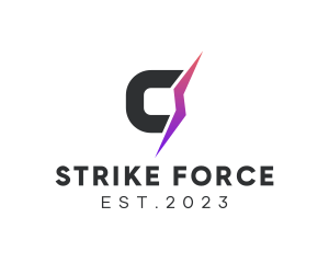 Strike - Letter C Voltage Energy logo design