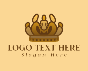 Luxury - People Luxury Crown logo design