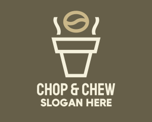 Coffee Cup Bean Logo