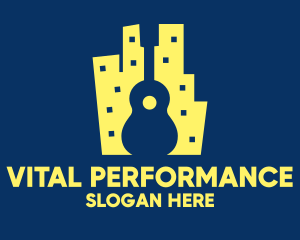 Performance - Guitar City Performer logo design