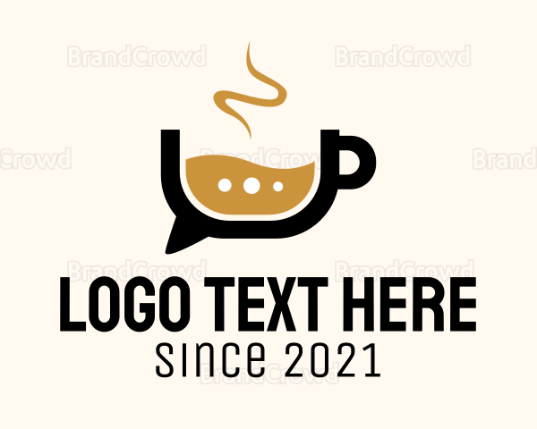 Coffee Chat Bubble Logo