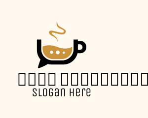 Coffee Chat Bubble  Logo