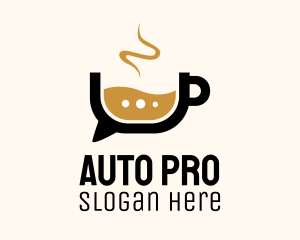 Coffee Chat Bubble  Logo