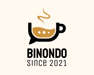 Coffee Time - Coffee Chat Bubble logo design