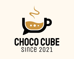Cup - Coffee Chat Bubble logo design