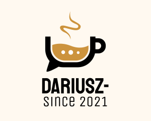 Latte - Coffee Chat Bubble logo design