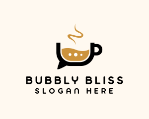 Coffee Chat Bubble  logo design