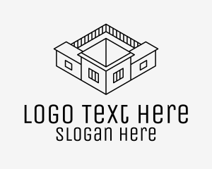 Mansion - Mansion House Architecture logo design