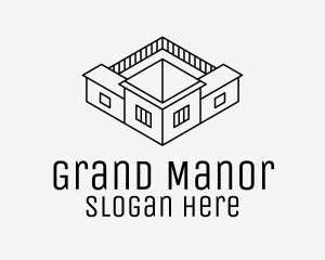 Mansion - Mansion House Architecture logo design