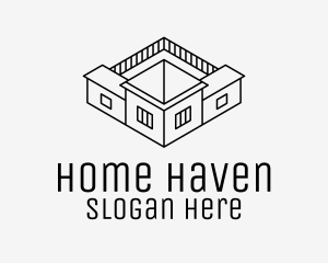 Housing - Mansion House Architecture logo design