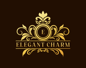 Elegant Floral Wedding logo design