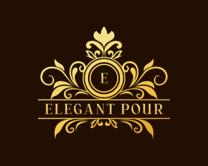 Elegant Floral Wedding logo design