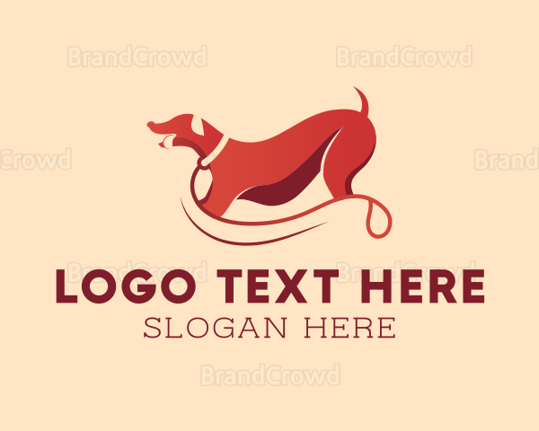 Pet Dog Leash Logo