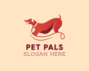 Pet Dog Leash  logo design