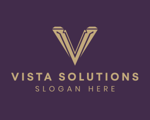 Jewelry Boutique Letter V logo design