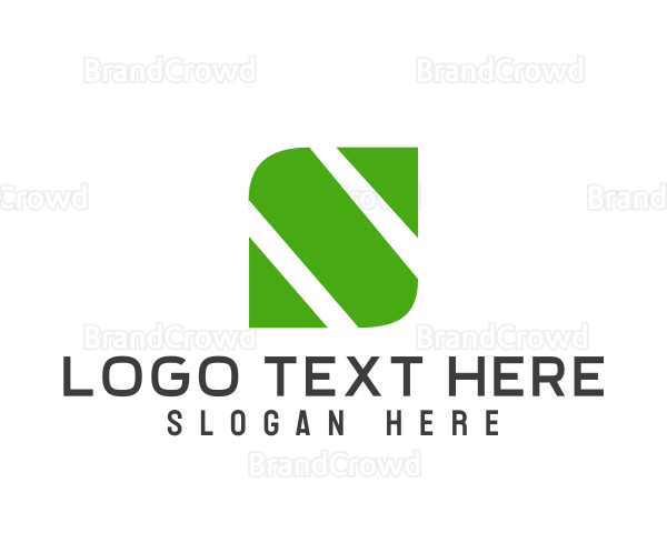 Natural Organic Leaf Letter S Logo