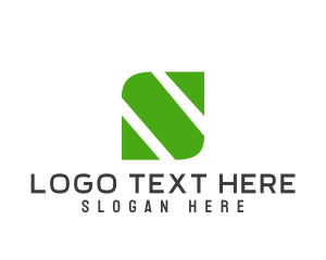 Technology - Natural Organic Leaf Letter S logo design