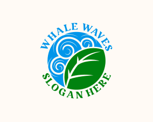 Leaf Wave Spa logo design