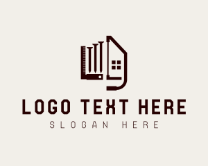 L Square - Repairman Construction Tools logo design