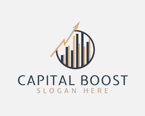 Fund - Premium Finance Graph logo design