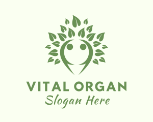 Human Leaf Organization  logo design