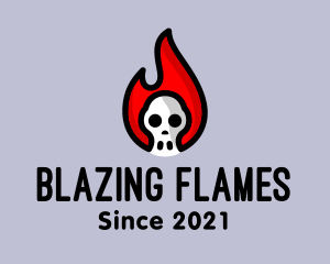 Inferno - Skull Flame Gang logo design