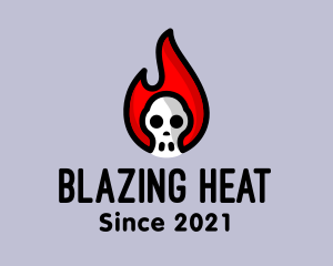 Skull Flame Gang logo design