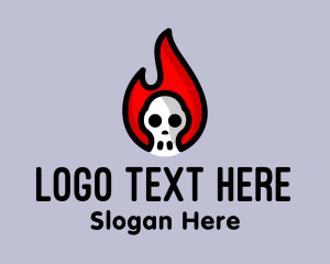 Skull Flame Gang Logo