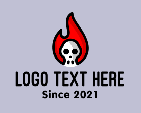 Gang - Skull Flame logo design
