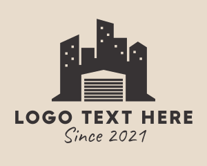 Skyline - Urban Warehouse Building logo design