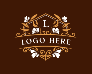 Luxe - Floral Elegant Ornament logo design