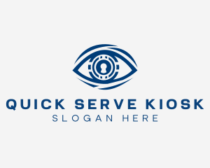 Keyhole Security Eye logo design