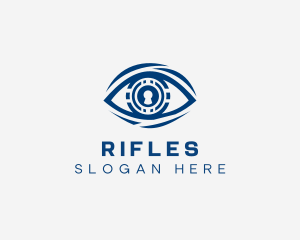 Keyhole Security Eye logo design
