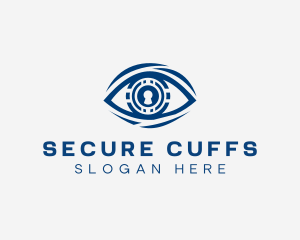 Keyhole Security Eye logo design