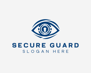 Keyhole Security Eye logo design