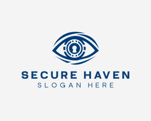 Privacy - Keyhole Security Eye logo design
