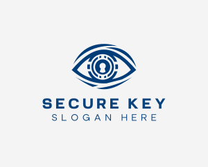 Password - Keyhole Security Eye logo design