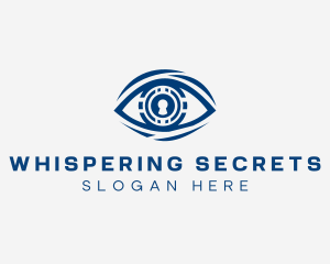 Keyhole Security Eye logo design