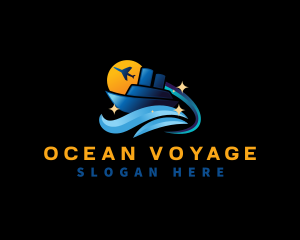 Travel Cruise Vacation logo design