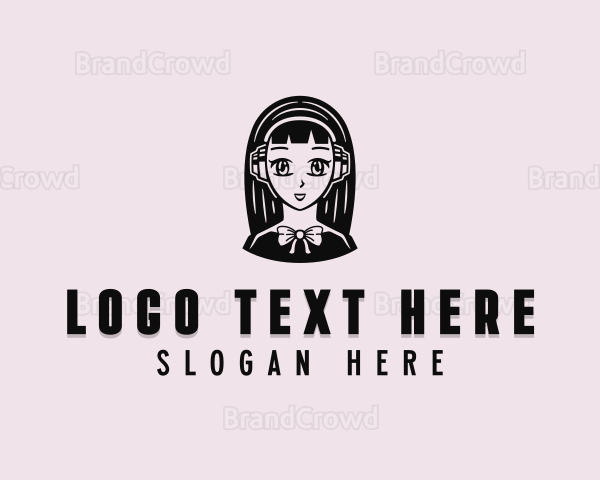 Anime Manga Woman Logo